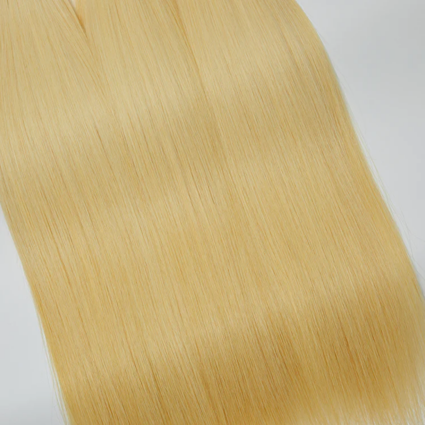 Raw Brazilian Blonde Straight Hair Bundles Double Weft 100g #613 Colored Virgin Hair-12A