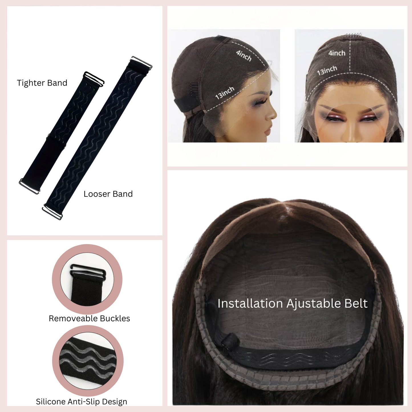 KBHconcepts Glueless Lace 13×4 Body Wave Lace Wig With Pre-Bleached Knots Plucked Hairline