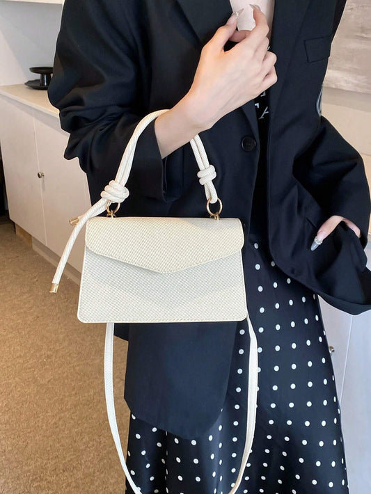 Retro Textured Mini Square Crossbody & Shoulder Bag