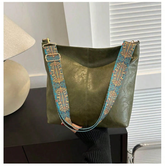 Luxury Tote Bag Fashionable European And American Style New Bucket Bag, Large Capacity Cross-Body Bag For Women