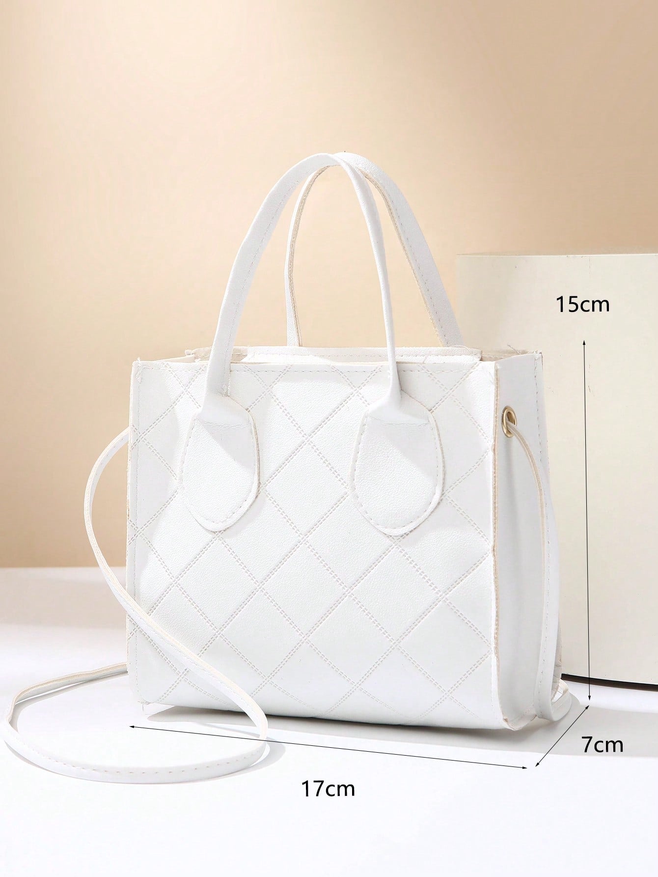 Minimalist Embossed Mini Handbag, Crossbody & Shoulder Bag for Women