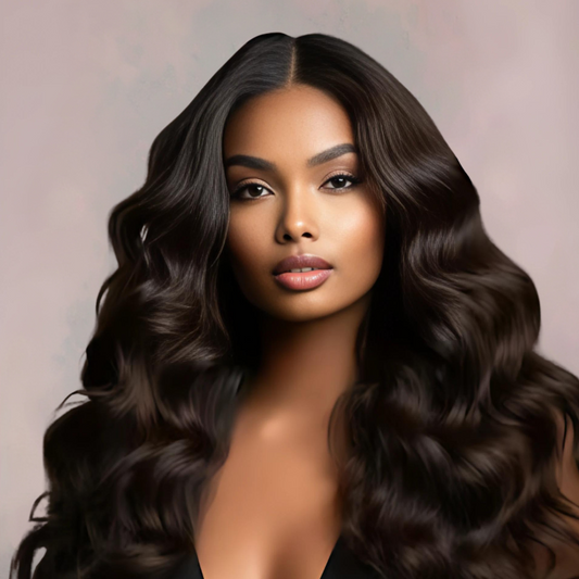 KBHconcepts 10-30 Inch Loose Wave Luxury Virgin Hair Bundles # 1B Natural Black