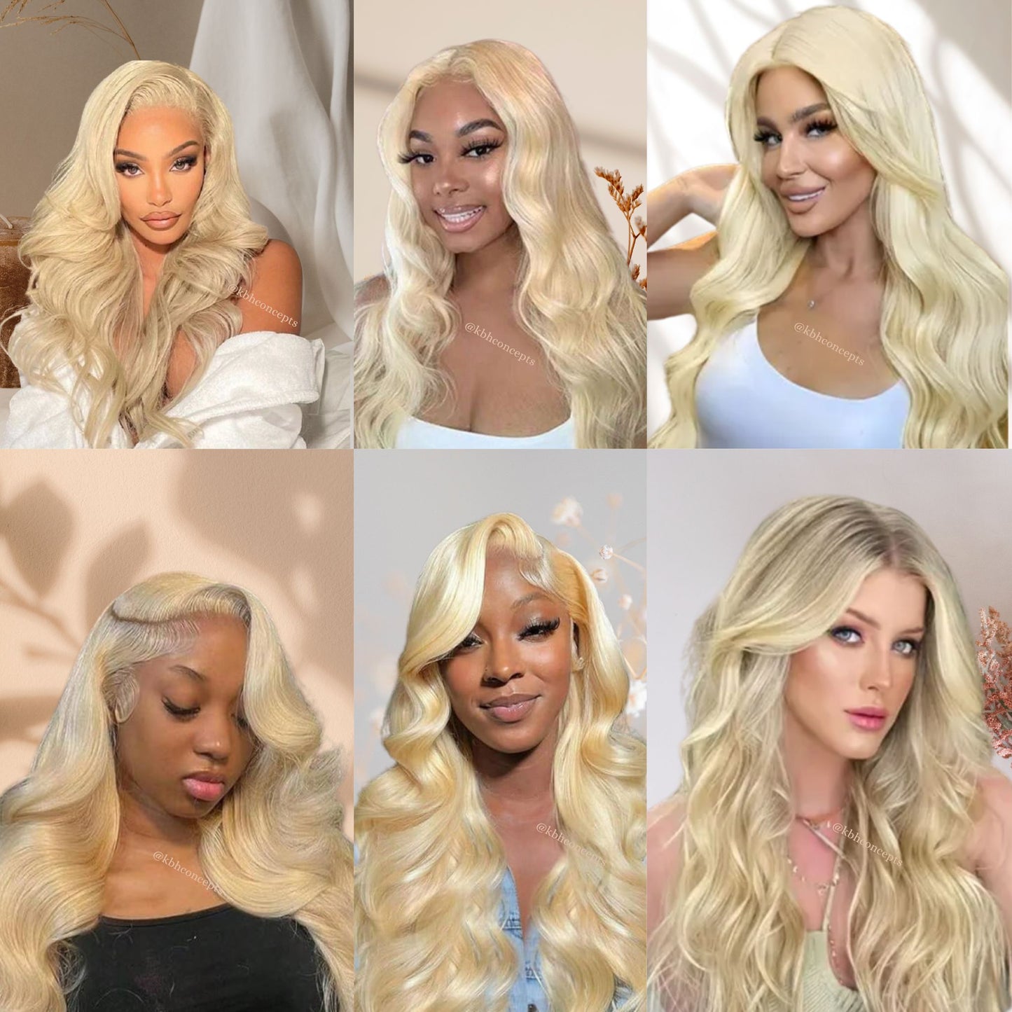 Raw Body Wave Hair Bundles #613 Dye to Any Color-12A Blonde
