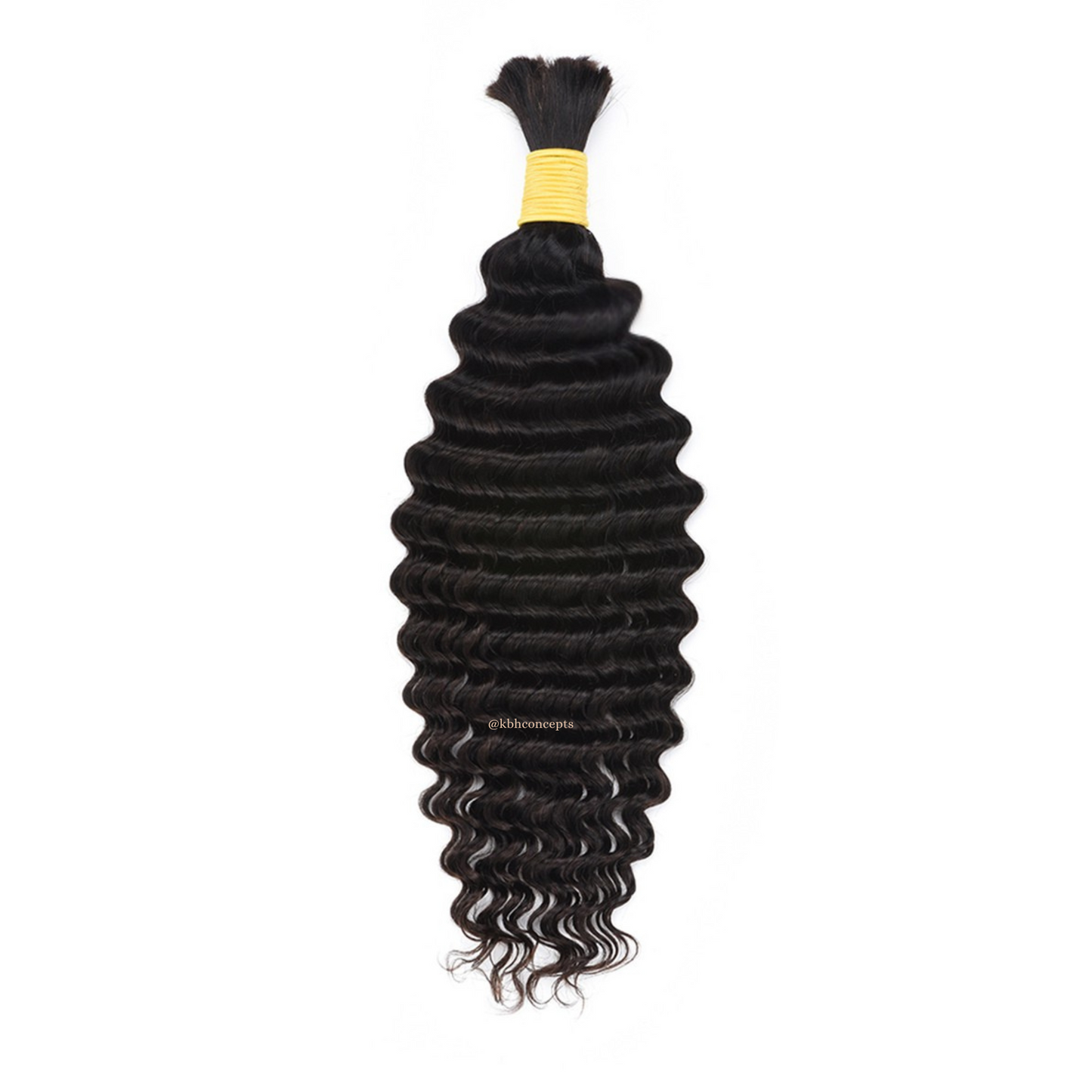 Deep Curly Water Wave Hair Bulk No Weft Unprocessed Best For Hair Braiding -12A, Micro Braiding, Boho Braids