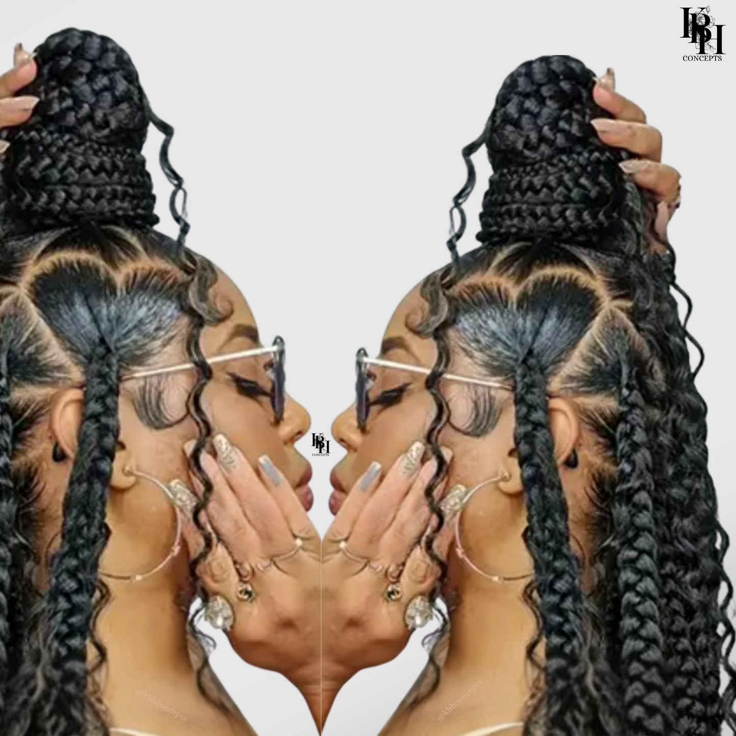 Deep Curly Water Wave Hair Bulk No Weft Unprocessed Best For Hair Braiding -12A, Micro Braiding, Boho Braids