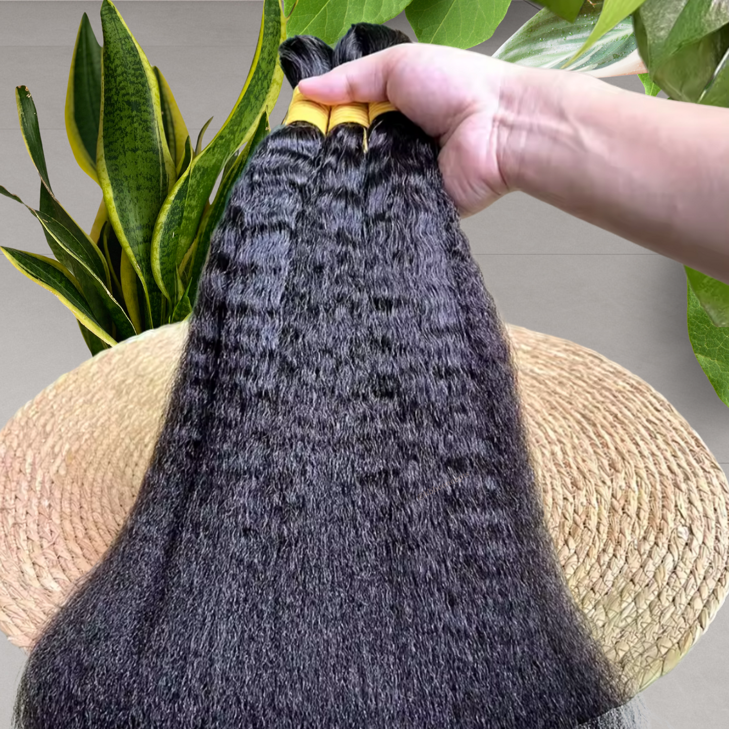Yaky Straight STANDARD Hair Bulk No Weft Unprocessed Virgin Hair Best For Braiding -12A, Micro Braiding, Boho Braids