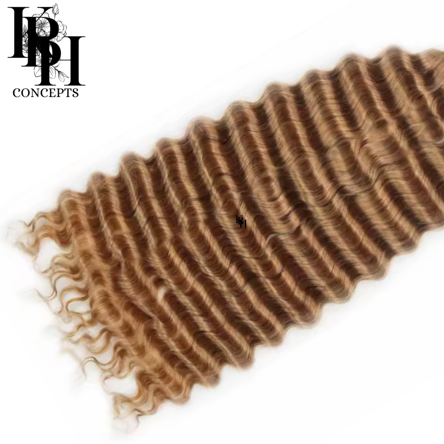 STANDARD Honey Blonde Color 27 Deep Wave No Weft Human Hair 2 Bundles For Braiding Raw Human Hair -12A, Micro Braiding, Boho Braids Bohemian Knotless