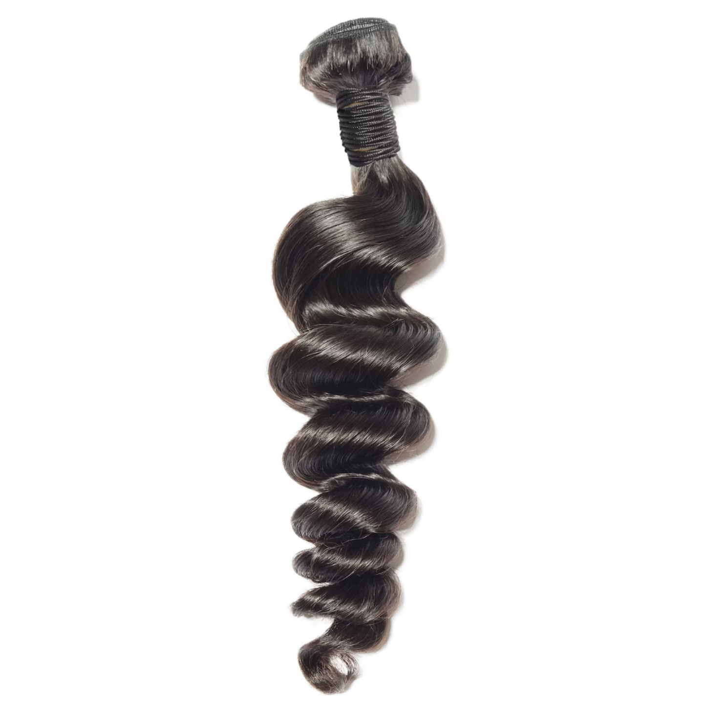 KBHconcepts 10-30 Inch Loose Wave Luxury Virgin Hair Bundles # 1B Natural Black