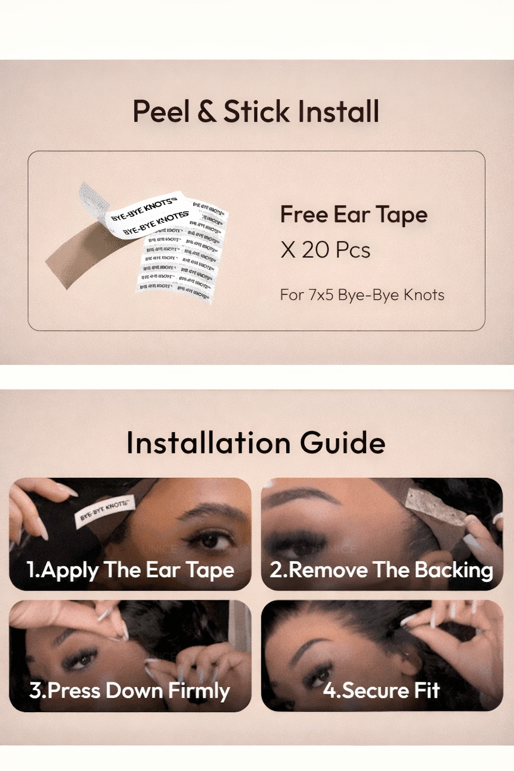 Yaki Straight 13x4 Lace Front Human Hair Wig with Drawstring. Glueless Frontal, Pre-Plucked & Pre-Cut Bleached Knots Chestnut Brown Ombre Color 150% Density