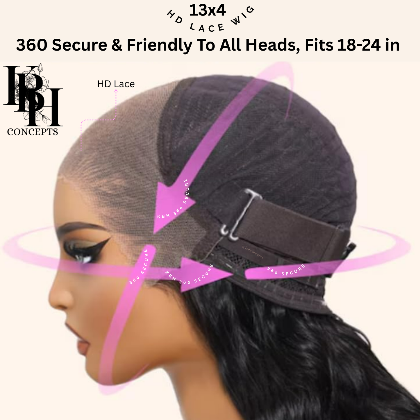 HD Glueless Lace 13×4 Body Wave Lace Wig With Pre-Bleached Knots Plucked Hairline