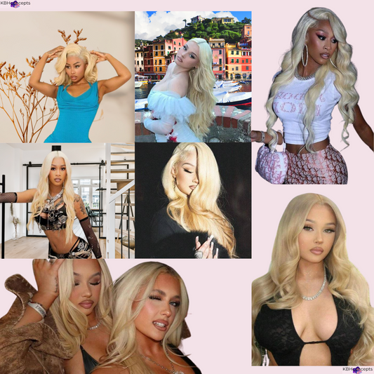 Raw Brazilian Blonde Straight Hair Bundles Double Weft 100g #613 Colored Virgin Hair-12A