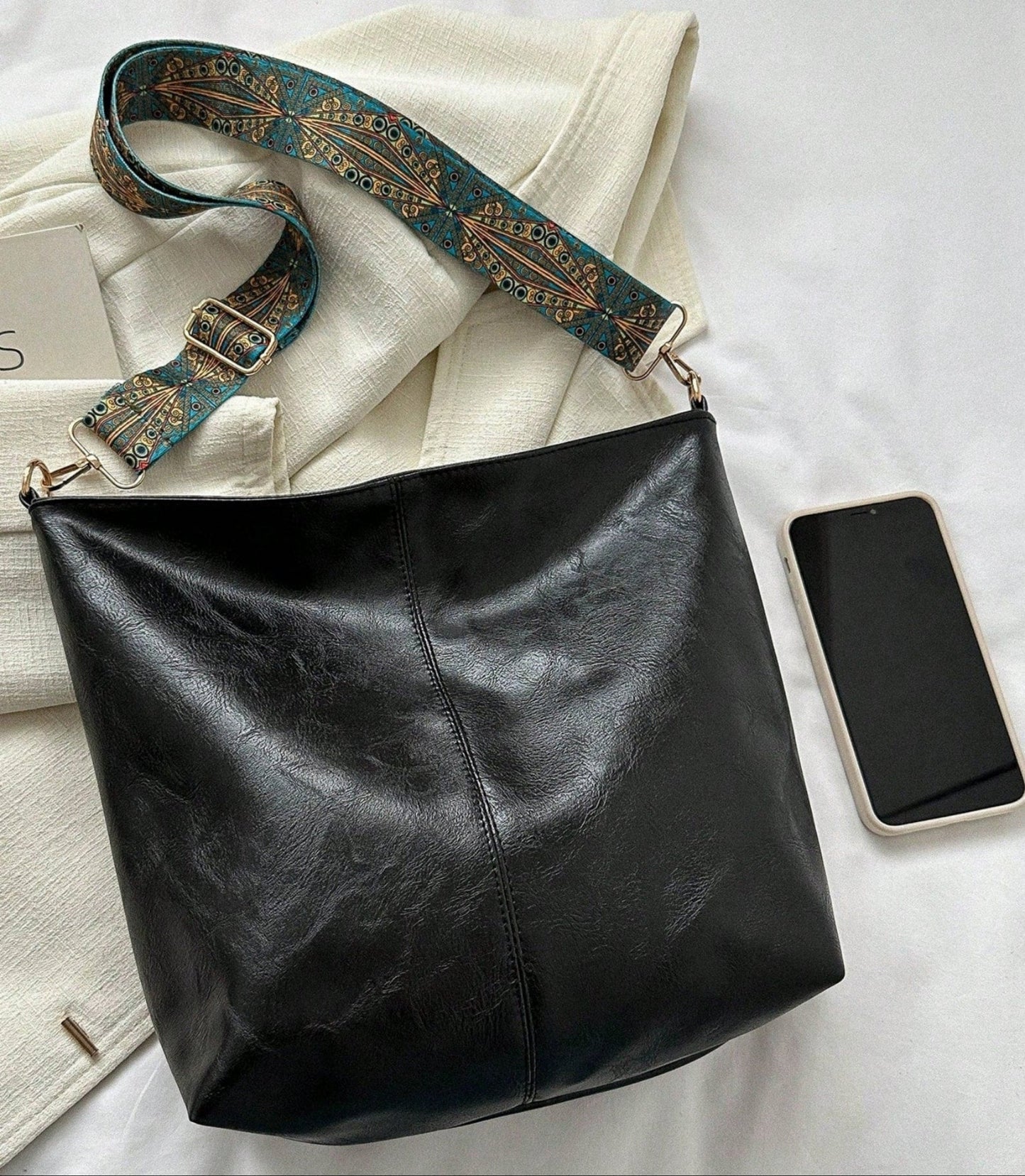 Luxury Tote Bag Fashionable European And American Style New Bucket Bag, Large Capacity Cross-Body Bag For Women