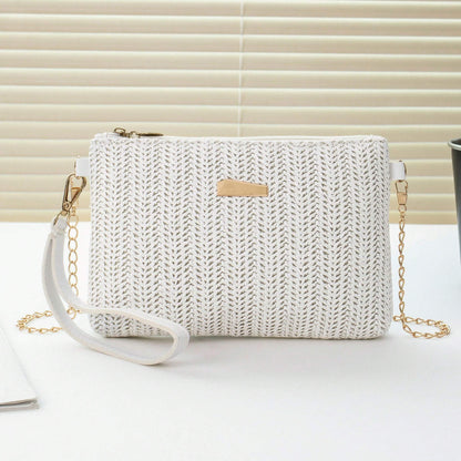 Chic Straw Shoulder & Crossbody Bag. Perfect for Beach and Summer Outings
