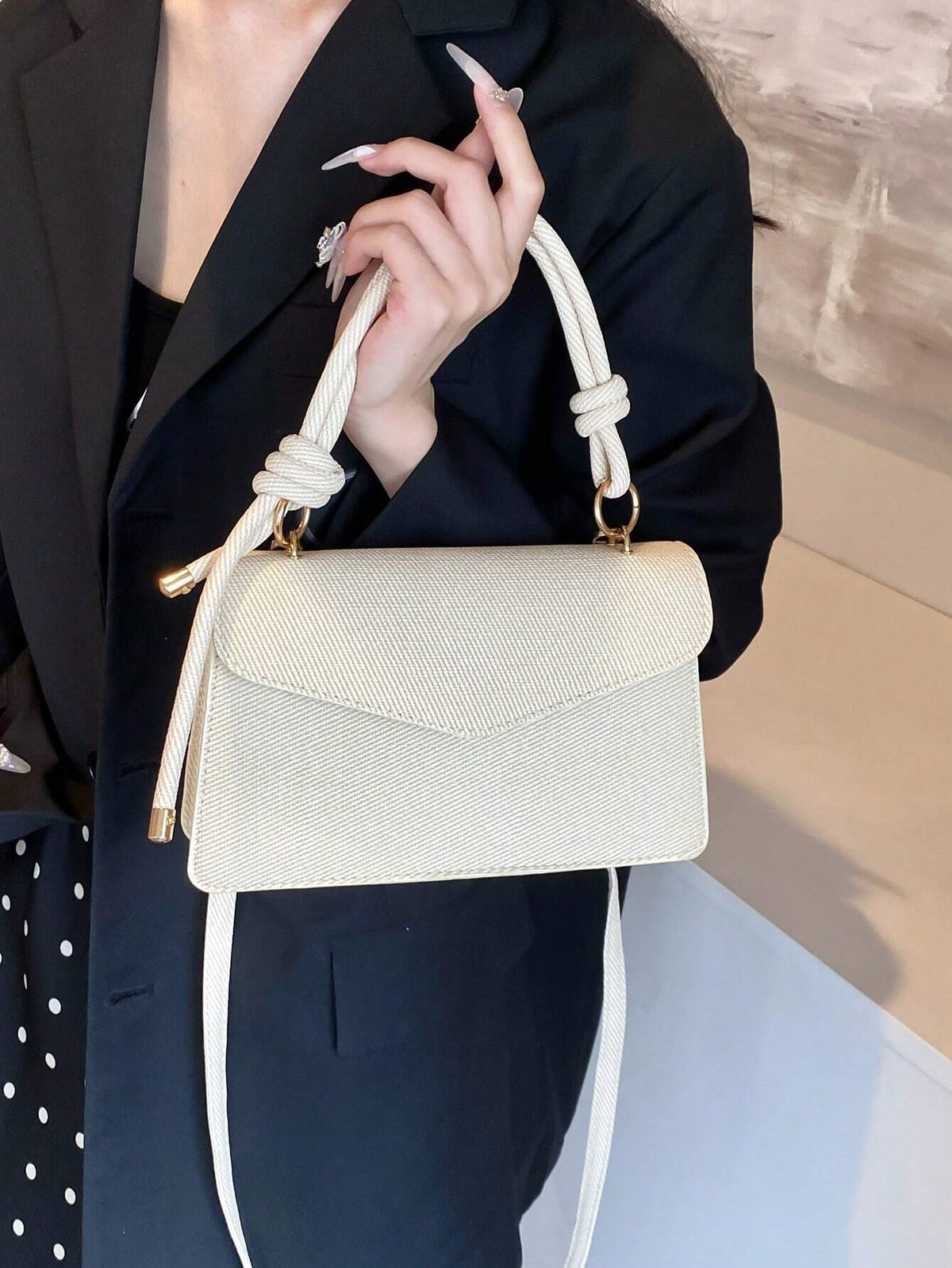 Retro Textured Mini Square Crossbody & Shoulder Bag