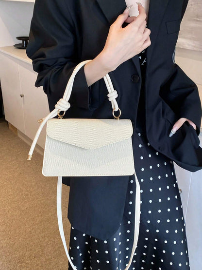 Retro Textured Mini Square Crossbody & Shoulder Bag