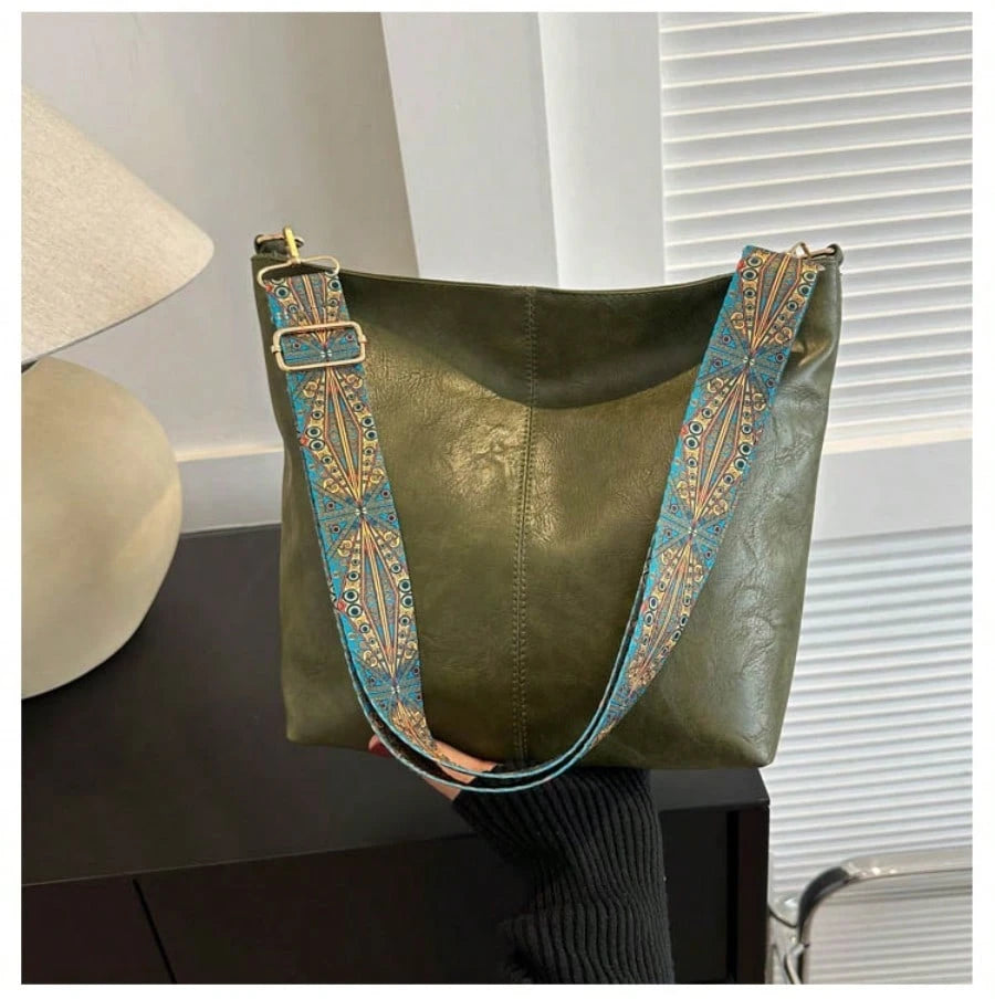 Luxury Tote Bag Fashionable European And American Style New Bucket Bag, Large Capacity Cross-Body Bag For Women