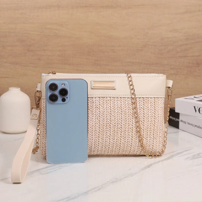 Sequin-Accent Women’s Shoulder & Crossbody Bag – Perfect for Summer and Beach Trips