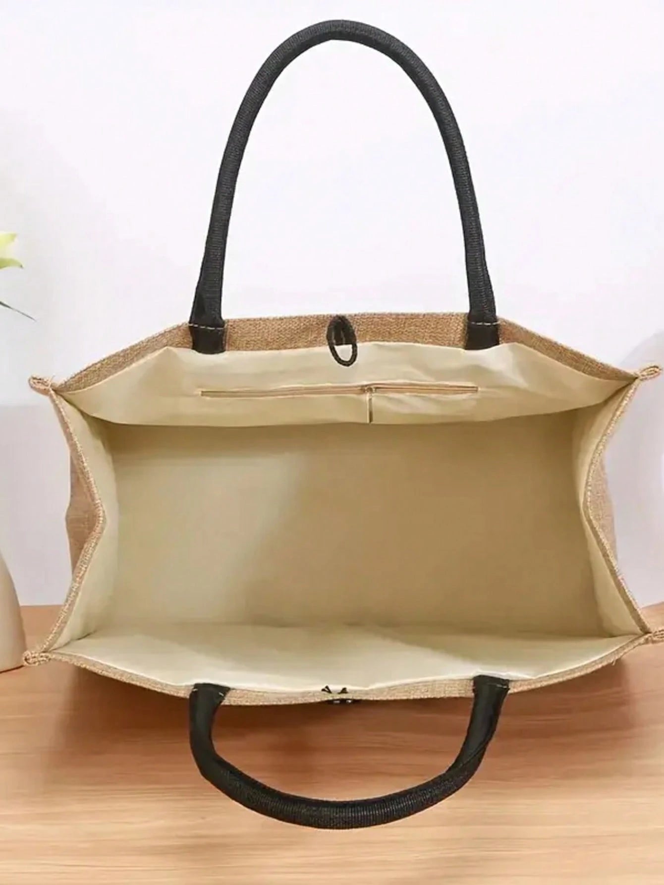 Lightweight Linen Everyday Tote with Empowering Design
