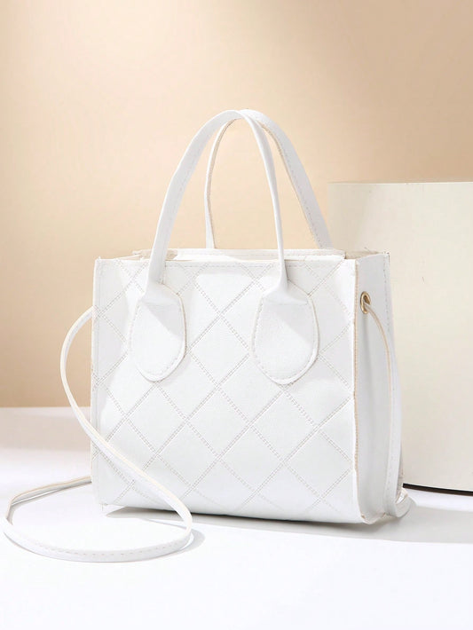 Minimalist Embossed Mini Handbag, Crossbody & Shoulder Bag for Women