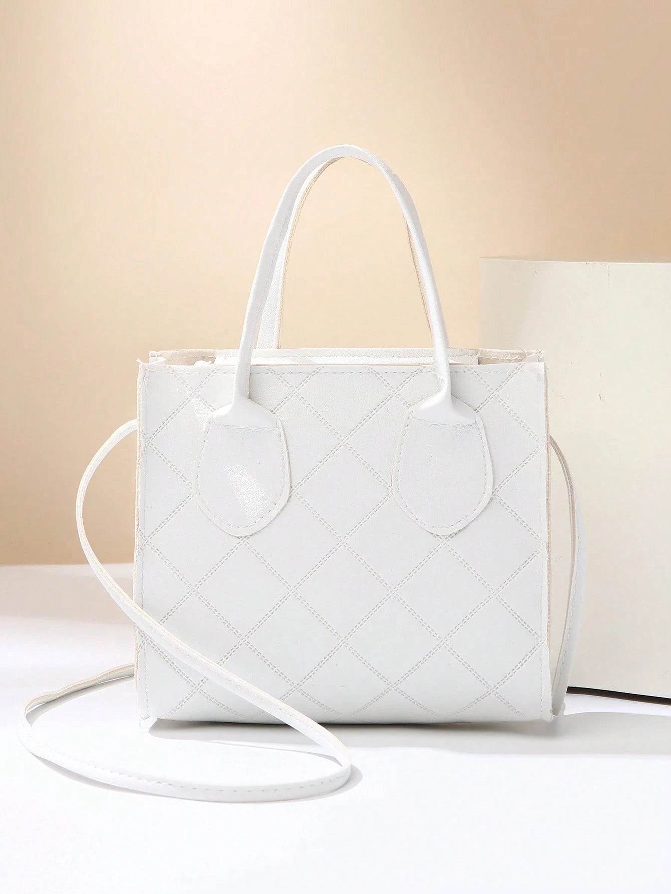 Minimalist Embossed Mini Handbag, Crossbody & Shoulder Bag for Women