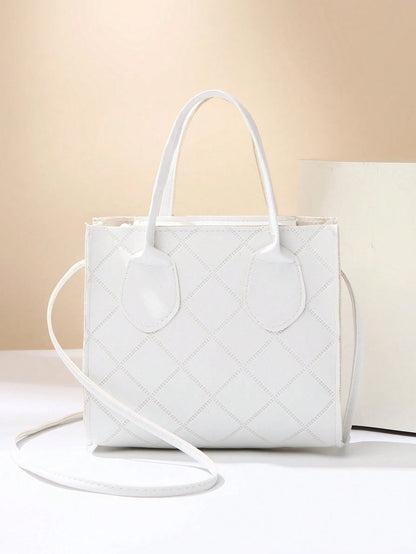 Minimalist Embossed Mini Handbag, Crossbody & Shoulder Bag for Women