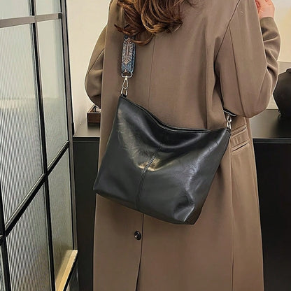 Luxury Tote Bag Fashionable European And American Style New Bucket Bag, Large Capacity Cross-Body Bag For Women