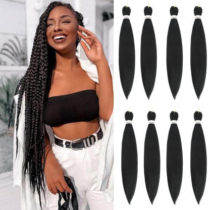 (1B) Braiding Pre-Stretched Soft Yaki Texture hair