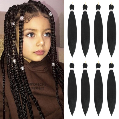 (1B) Braiding Pre-Stretched Soft Yaki Texture hair