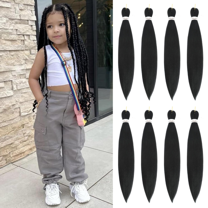 (1B) Braiding Pre-Stretched Soft Yaki Texture hair