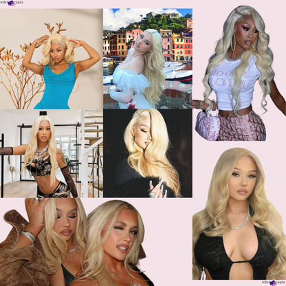 Raw Body Wave Hair Bundles #613 Dye to Any Color-12A Blonde