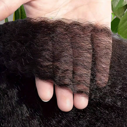 Yaky Straight STANDARD Hair Bulk No Weft Unprocessed Virgin Hair Best For Braiding -12A, Micro Braiding, Boho Braids