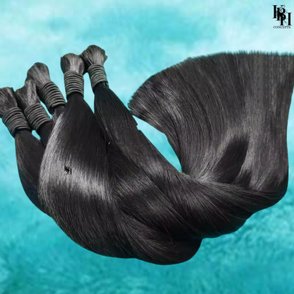 Straight Virgin Hair No Weft Unprocessed Best For Hair Braiding -12A, Micro Braiding, Boho Braids
