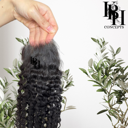 HD Deep Wave Closure Swiss “4x4” Inches Virgin Natural Brazilian Remy Hair