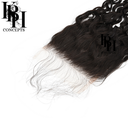 HD Deep Wave Closure Swiss “4x4” Inches Virgin Natural Brazilian Remy Hair