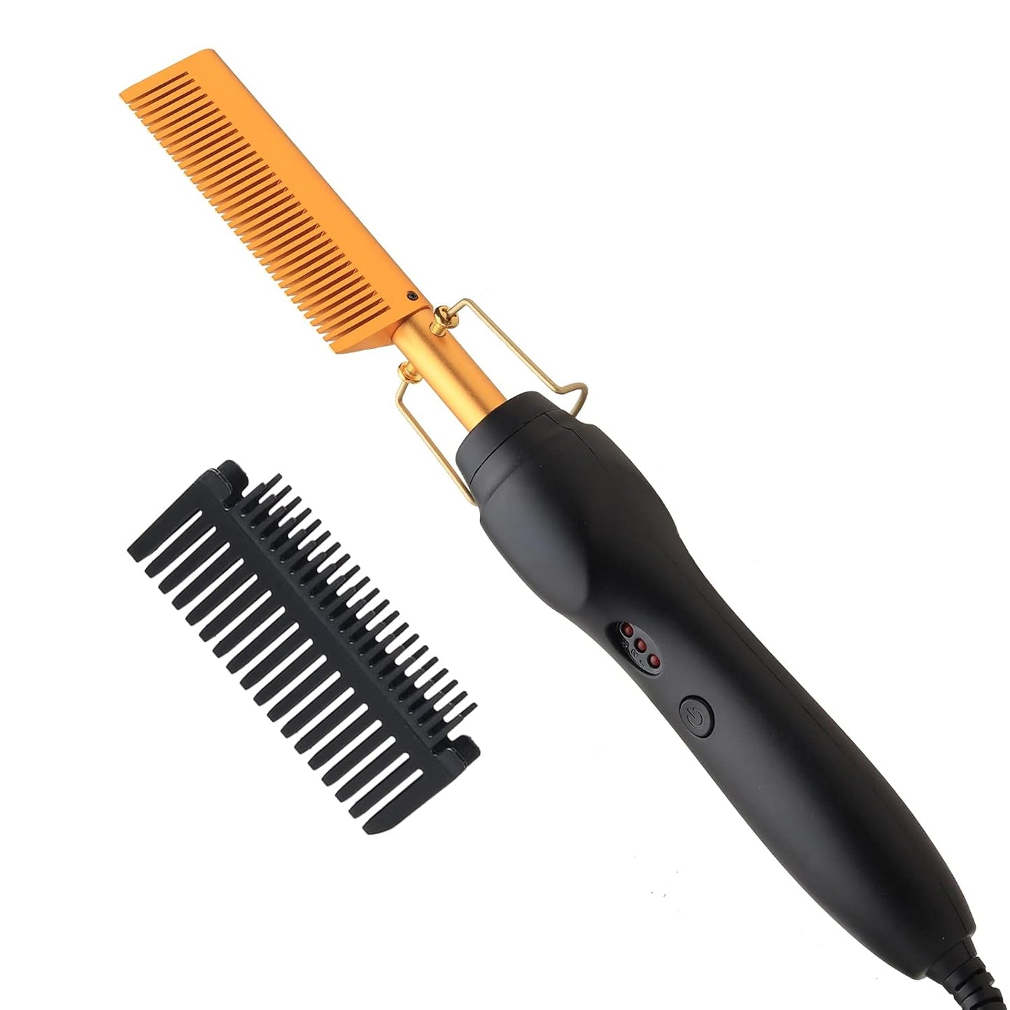 Hot Comb Hair Straightener Pressing Combs - Ceramic Electric Straightening Comb for Natural Black Beard Wigs Holiday Gift
