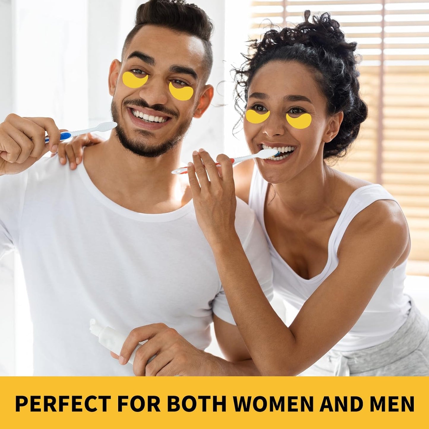 24K Gold Hydrogel Face Patches – 70PCS Multi-Use Eye & Face Masks for Dark Circles, Puffiness, Fine Lines & Wrinkles