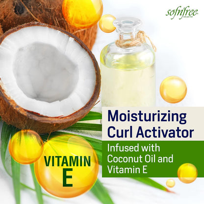 Sofn’Free Curl Activator Lotion for Natural Hair – Define Curls, Control Frizz & Boost Shine