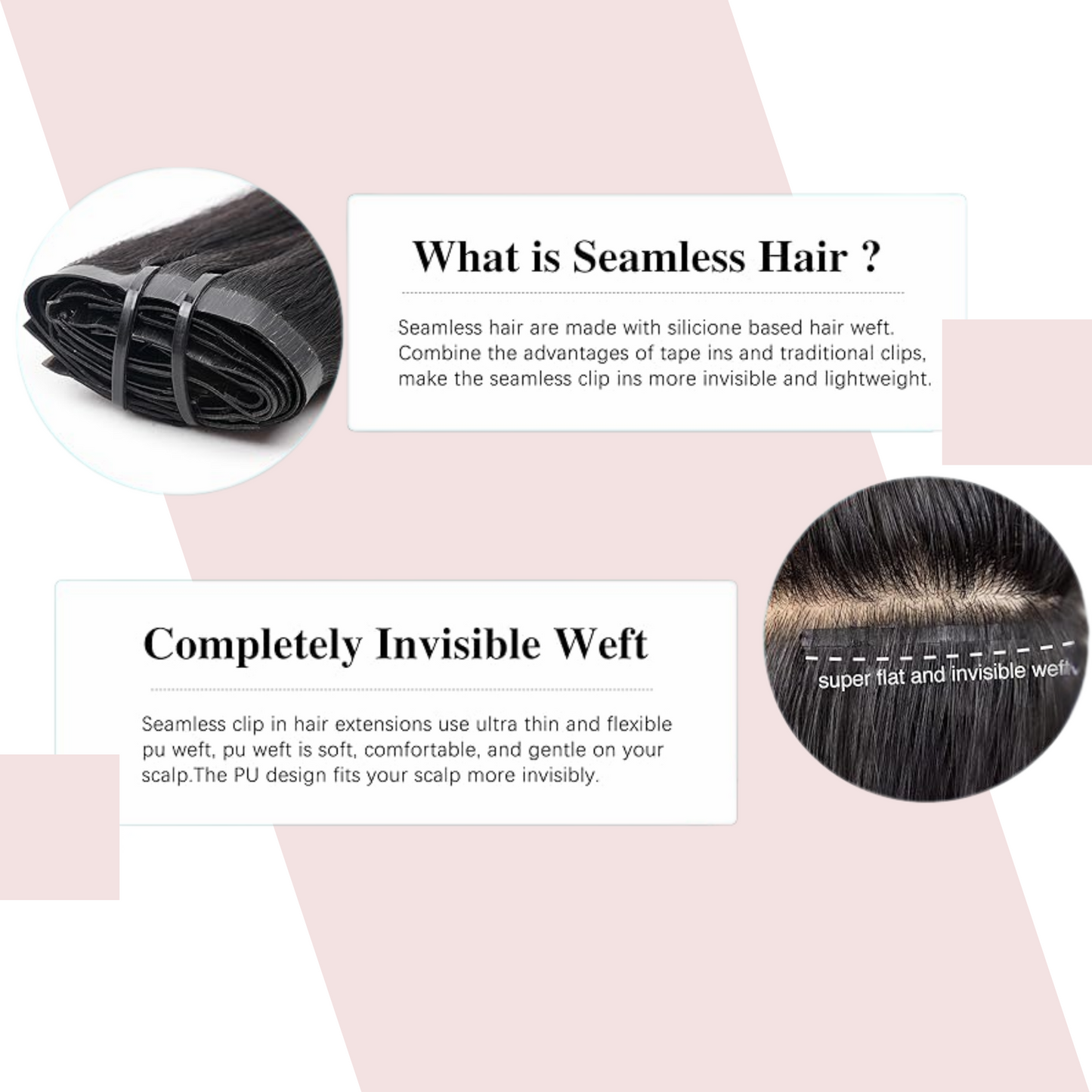 Premium Brazilian Remy Virgin Human Hair High Volume Seamless Clip-Ins Loose Wave