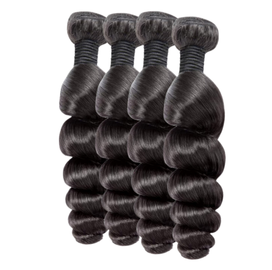 KBHconcepts 12A Big Loose Wave Brazilian Bundles With 4X4 Lace Closure Free Part Unprocessed Human Virgin Hair